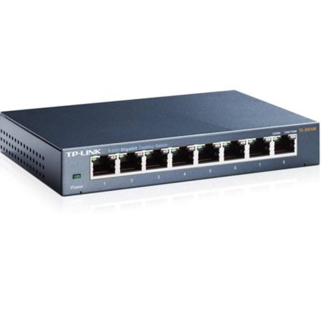 Tpl Sw 8P Unmngd Desk Metal TL-SG108S (Switch TP-Link TL-SG108S)