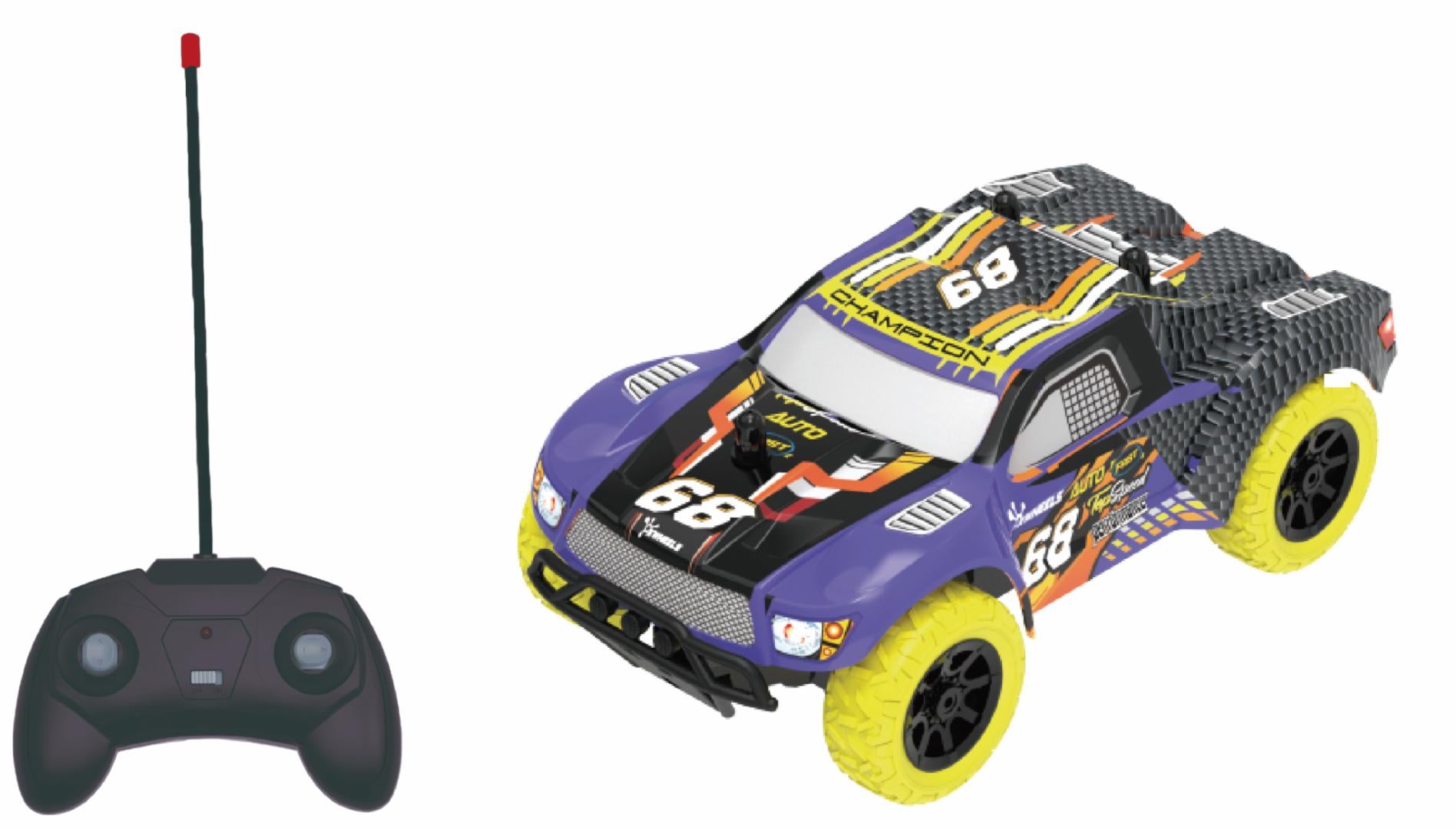 Masinuta Tele.nitro 1/24,19CM,DIV.CUL. (masinuta cu Telecomanda Nitro Racer)