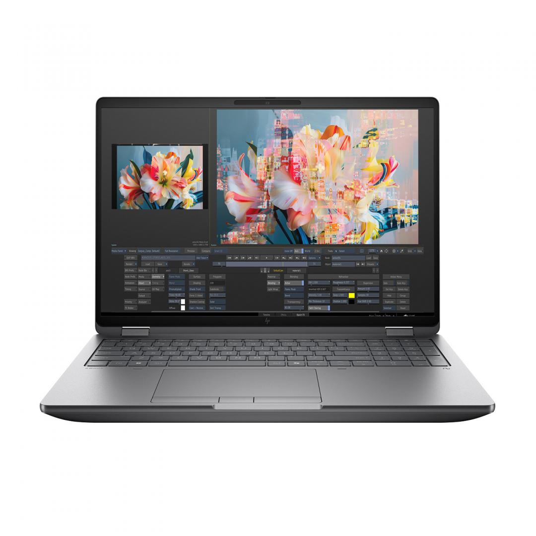 Laptop HP Zbook 16 Fury G1i cu procesor Intel Core Ultra 7-255HX 20 Core (2.4 GHz, up to 5.2GHz, 30MB), 16 inch WUXGA, 32GB DDR5, SSD 1TB PCIe-4x4 2280 NVMe, NVIDIA RTX PRO 2000 Blackwell 60W 8 GB, Windows 11 Pro 64bit, Dark Ash, 3yw Offsite