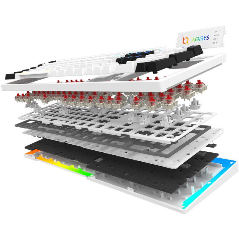 Tastatura mecanica Aqrys Aludra, alb (Tastatura Mecanica Gaming Aqirys Aludra)