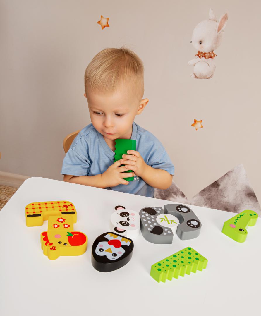 Kids Hits PANDA ȘI PRIETENII SAI, JUCARIE LEMN