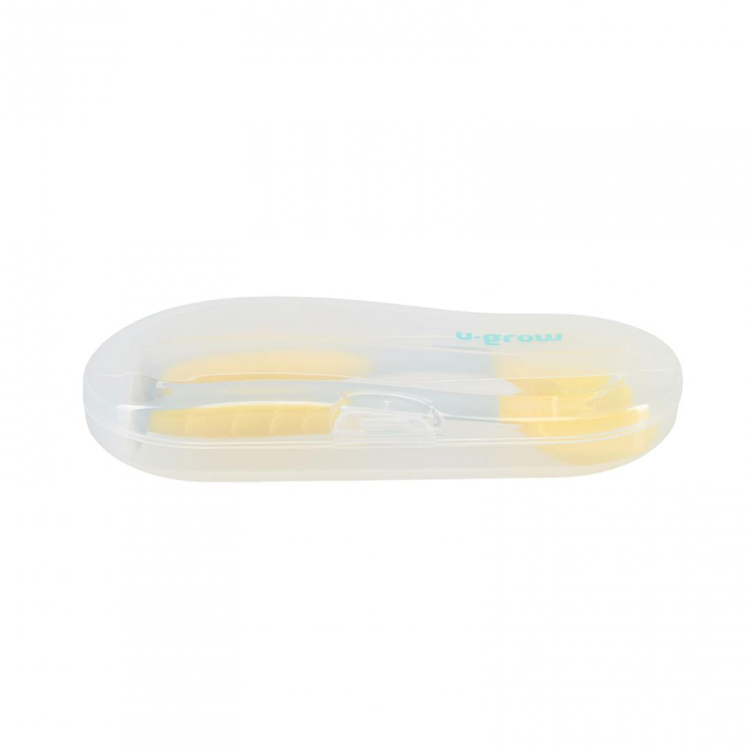 Set lingurita si furculita,galben,U-Grow