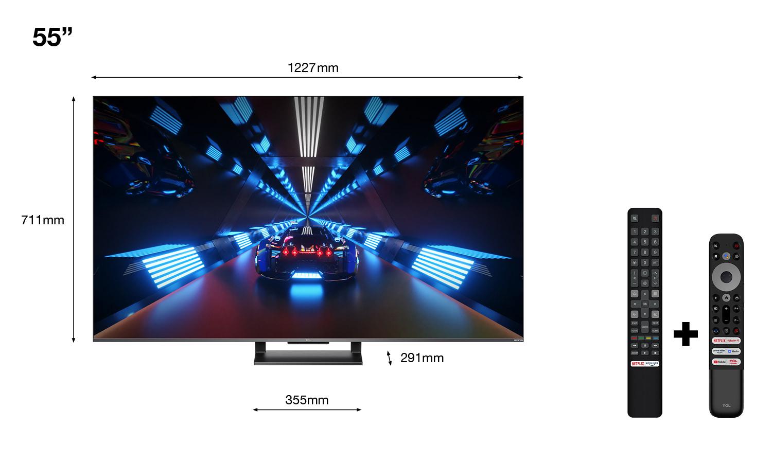 Smart TV TCL 55C735 (2022) 55"-139CM Q (Televizor Smart Qled TCL 55C735 139)