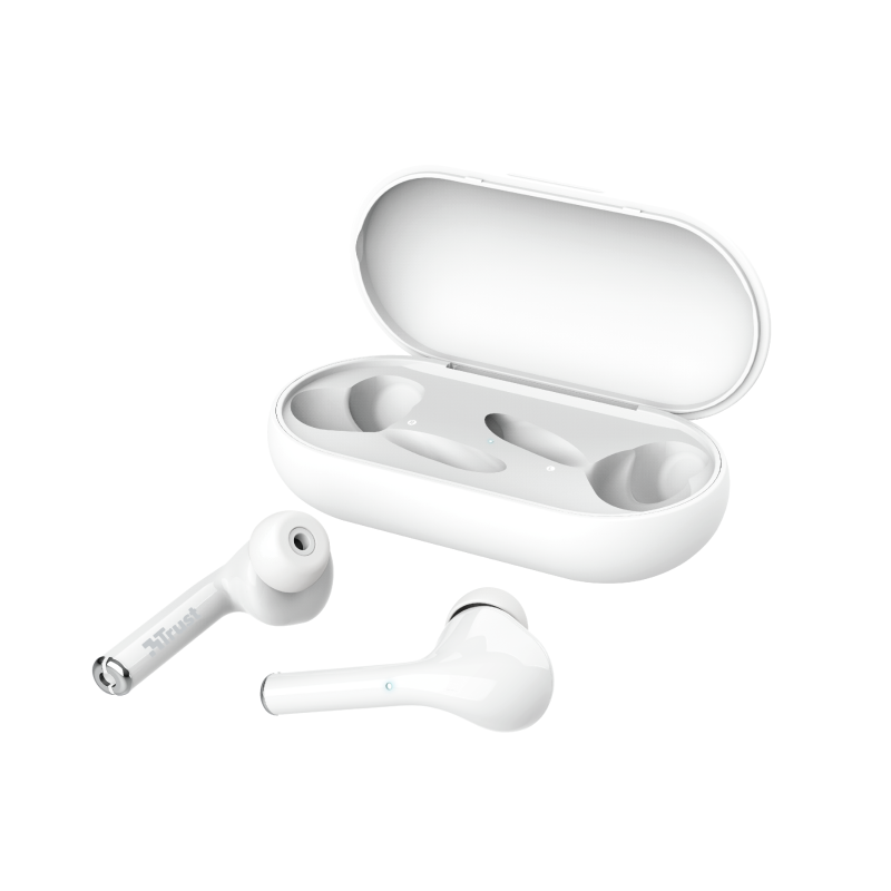 Casti Trust Nika Touch Stylish, bluetooth, white