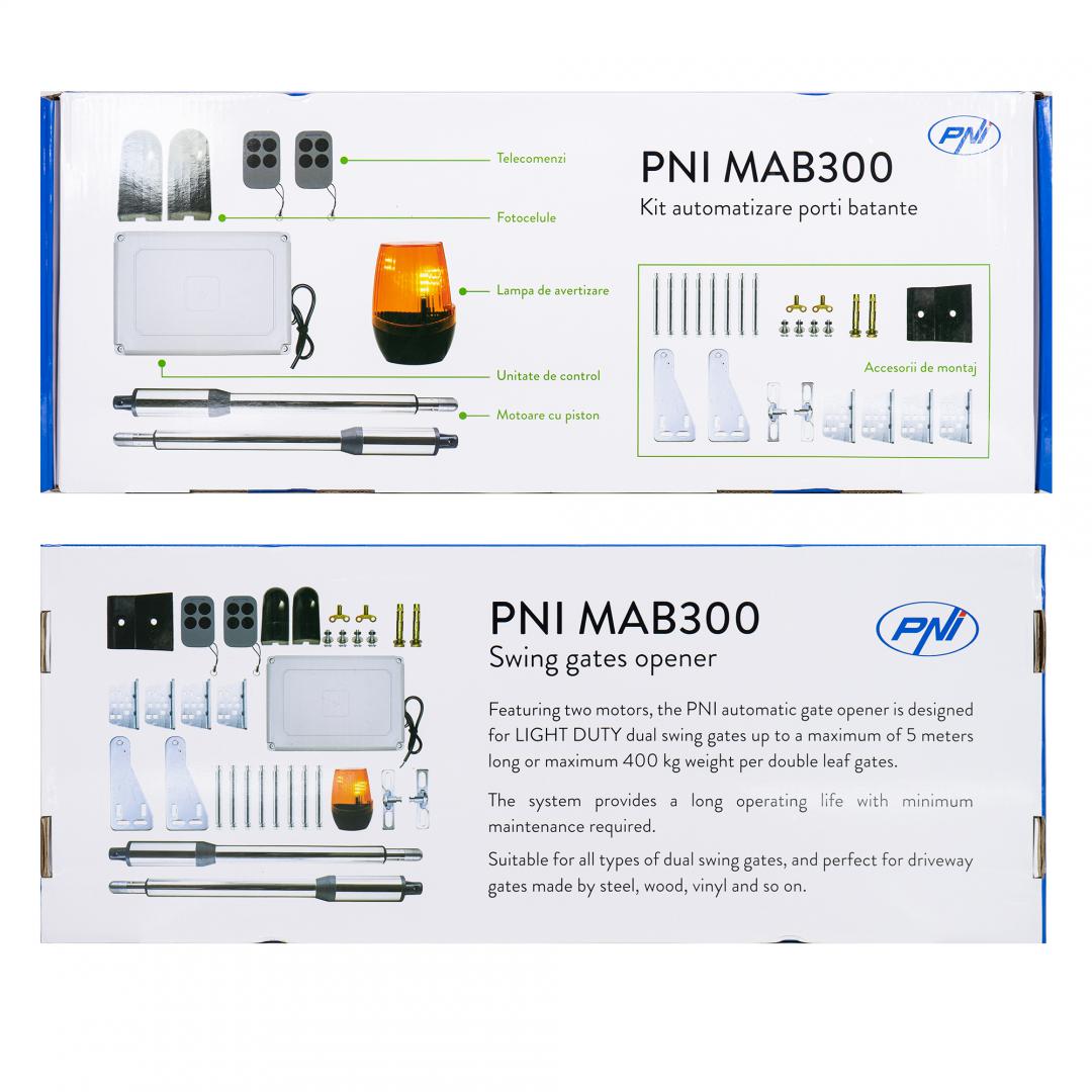 Pni Kit Automatizare Porti MAB300 (Kit automatizare porti batante Pni MAB300)