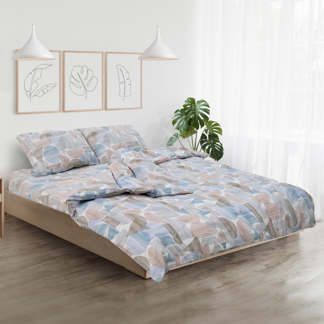 Set de pat king size bumbac,144 TC,Ronda