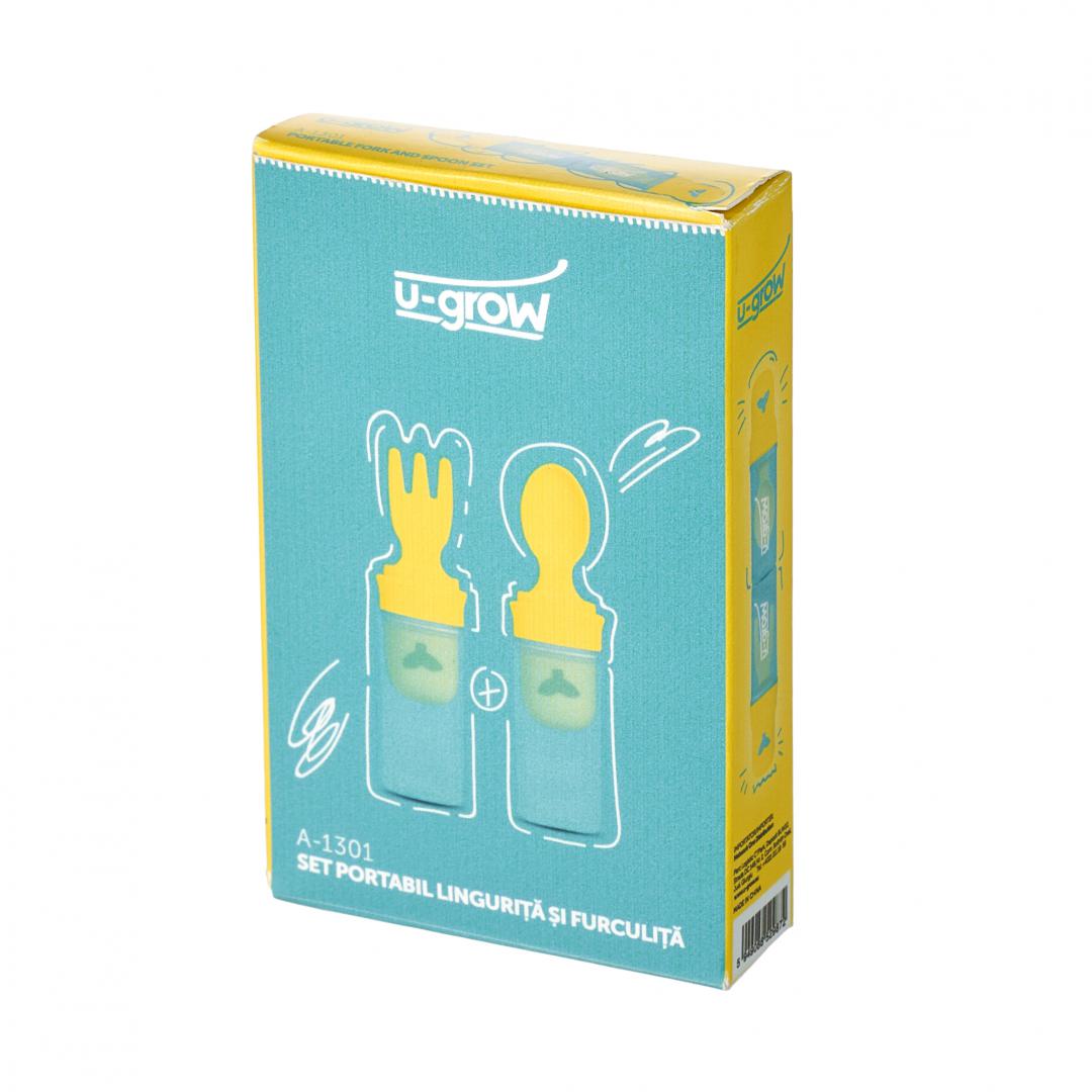Set portabil lingurita,furculita,U-Grow