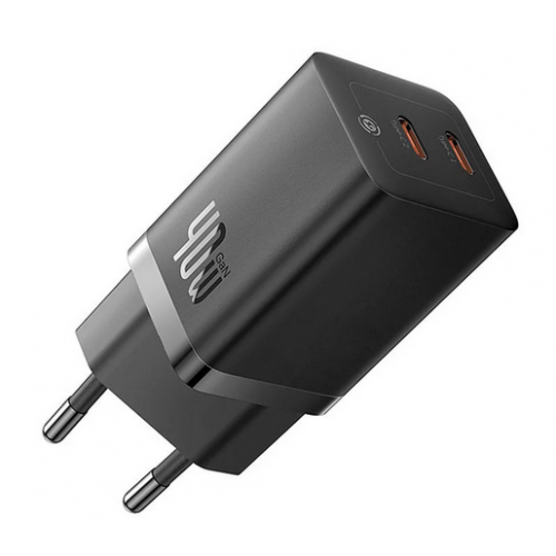 Incarcator Retea GaN5 Pro Qc 40W, negru (incarcator retea Baseus GaN5 Pro)