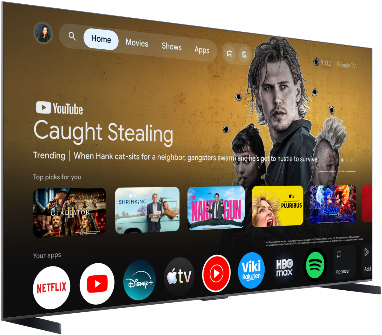 Televizor MiniLed 98C8L, 248 cm, Smart Google TV, 4K, Sunet Bang & Olufsen