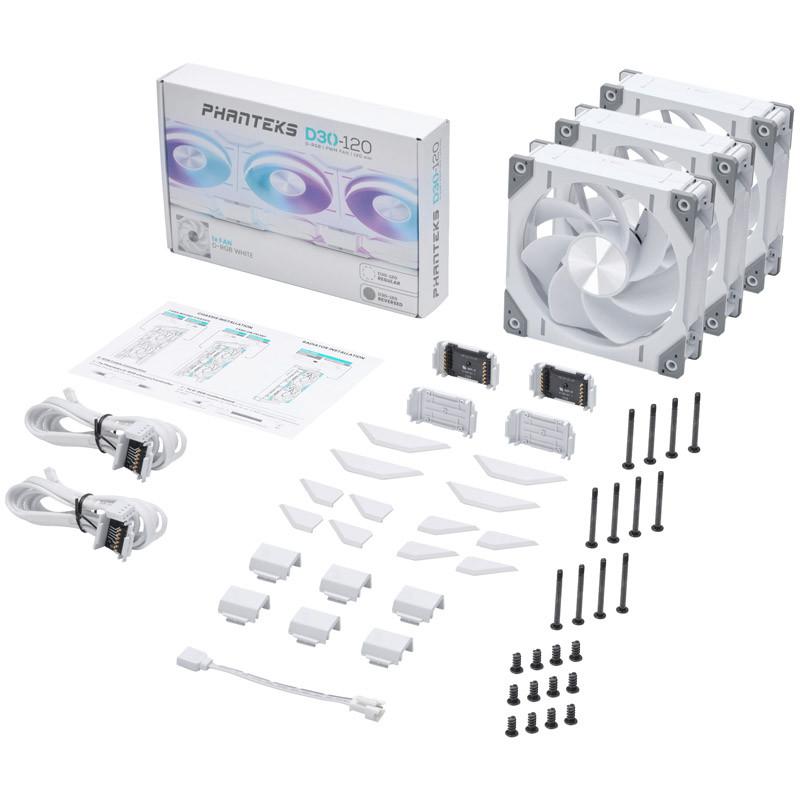 Phanteks D30 Pwm Rs Afw D-RGB 3x 120MM a (Ventilator Carcasa Phanteks D30-120)