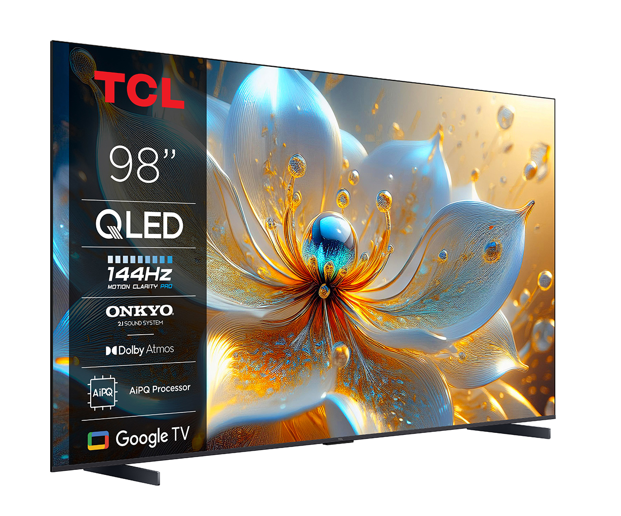 Televizor TCL QLED 98P89K, 248 cm, Smart Google TV, 4K Ultra HD, 144Hz, Onkyo