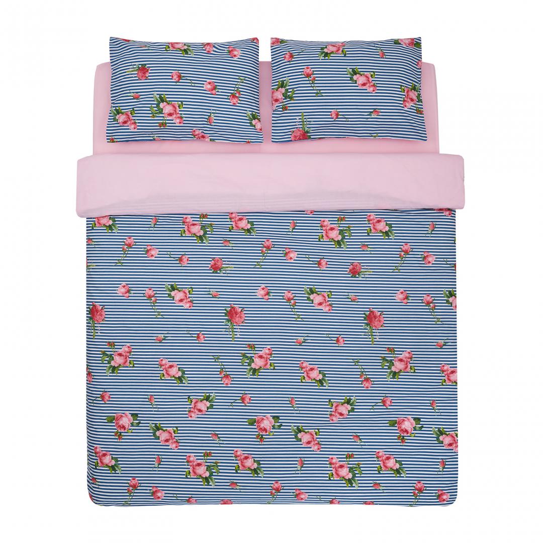 Lenjerie Pat Dbl, 100% Bbc, 132TC, Rose