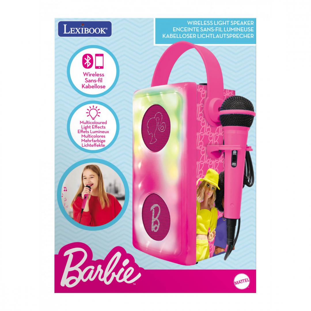 Boxa cu Lumini&microfon fara Fir, Barbie