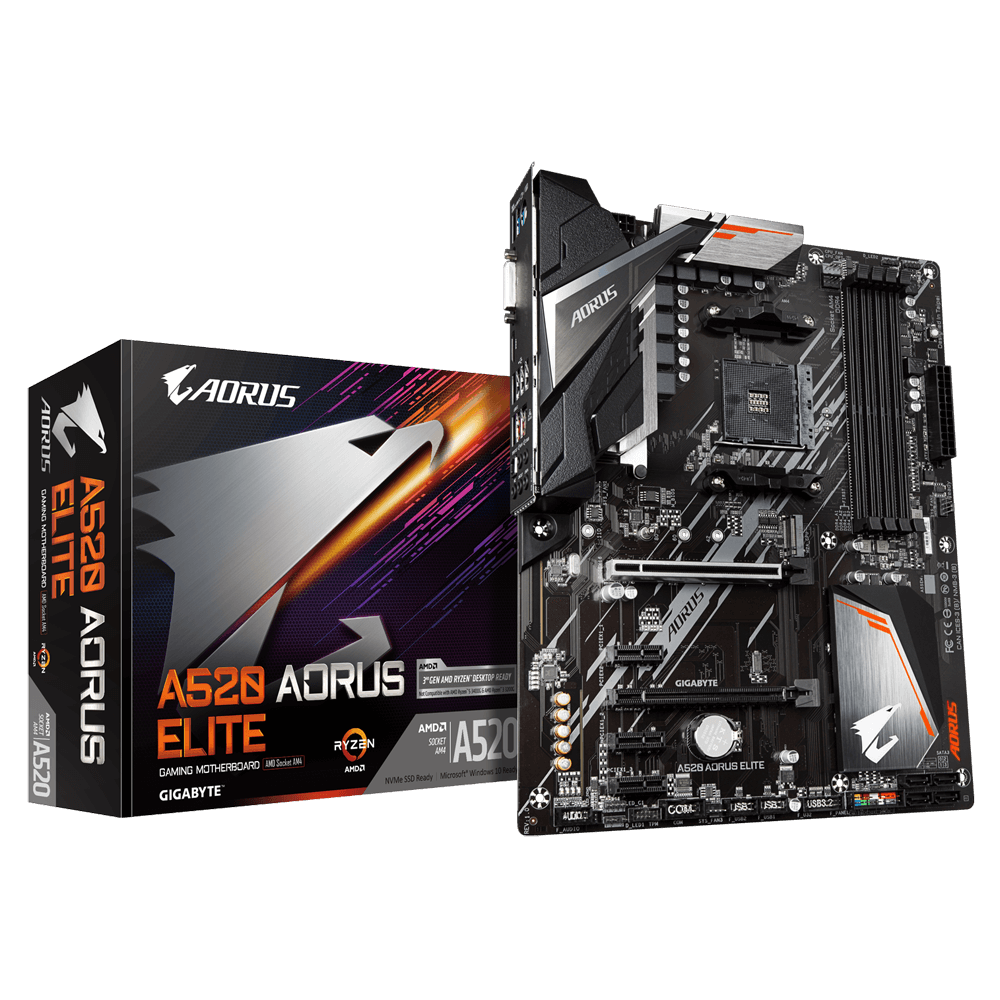 MB Gigabyte a520 Aorus Elite AM4 (Placa de baza Gigabyte a520 Aorus Elite)