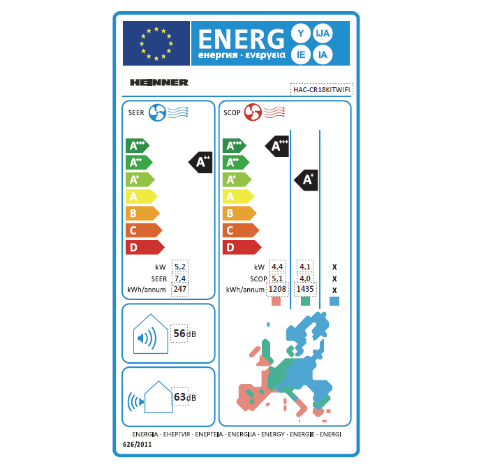 Aer Conditionat Heinner HAC-CR18KITWIFI