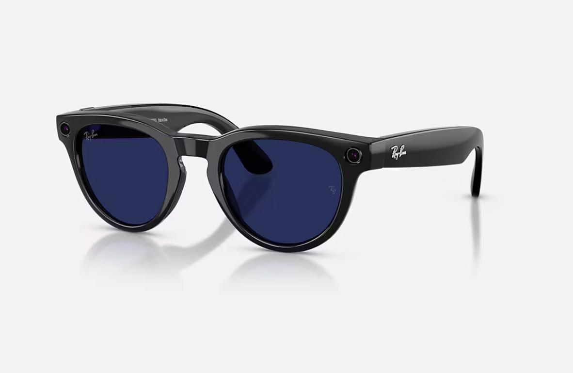 RayBan Meta Headliner LowBridgeFit Bk G2 (RayBan Meta Headliner LowBridgeFit Shinny Black - Sapphire Transitions® Gen2)