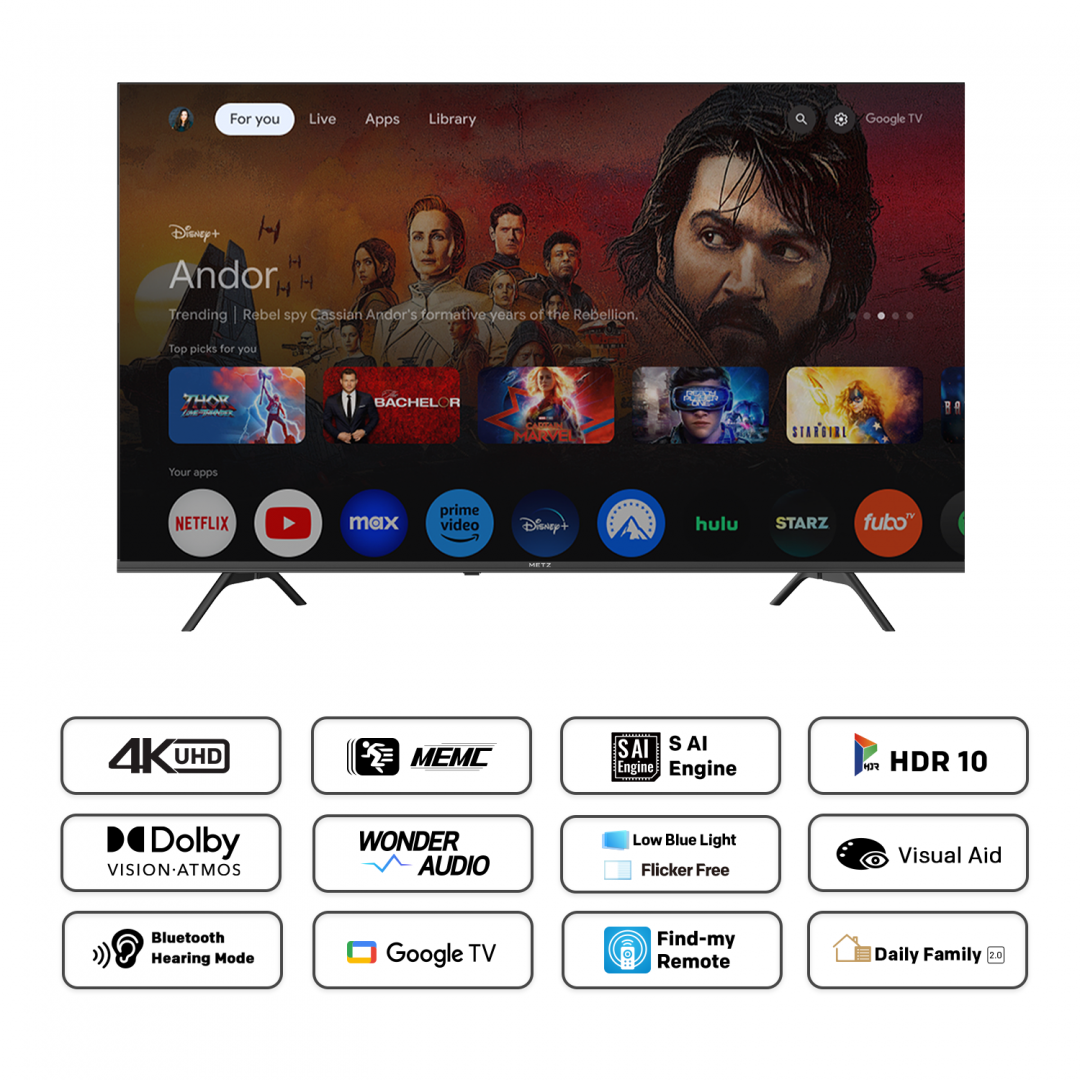 LED TV 4K 43"(108cm) METZ 43MUF7000Z