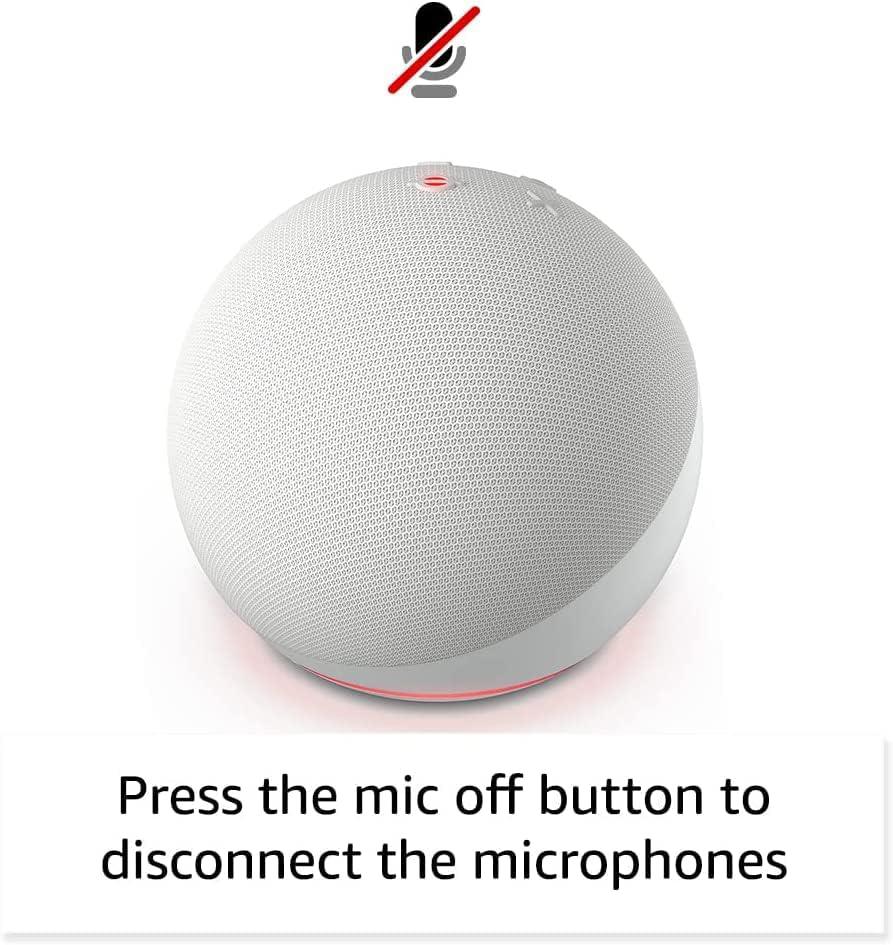 RESIGILAT | Boxa inteligenta Amazon Echo Dot 5 (2022), Control Voce Alexa, Bluetooth, Wi-Fi, Glacier White - imagine 2 - RESIGILAT