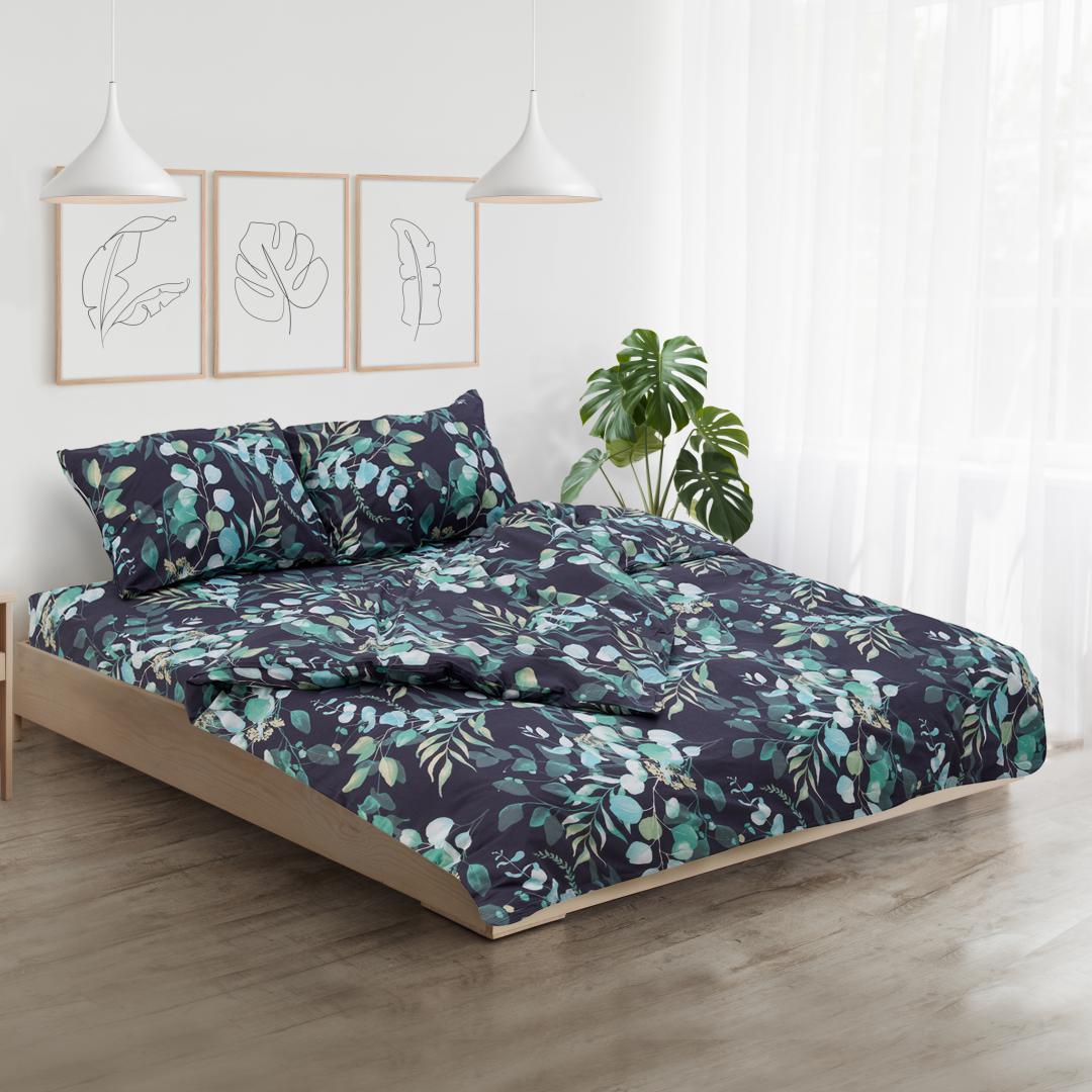 Vanora Set de pat king size bumbac, 92 gsm,Jade