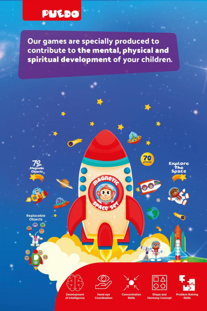 Set Magnetic, Spatiul Cosmic (set Magnetic din Spuma Eva)