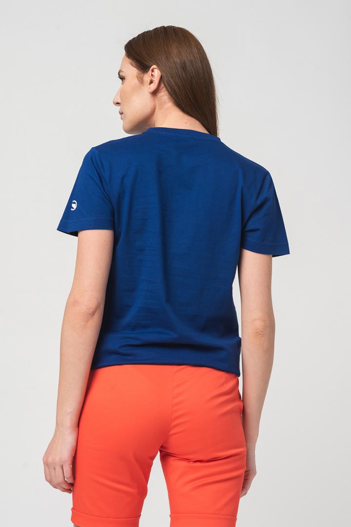 Pegas TRICOU  LOGO MULTICOLOR FEMEI  ROYAL BLU