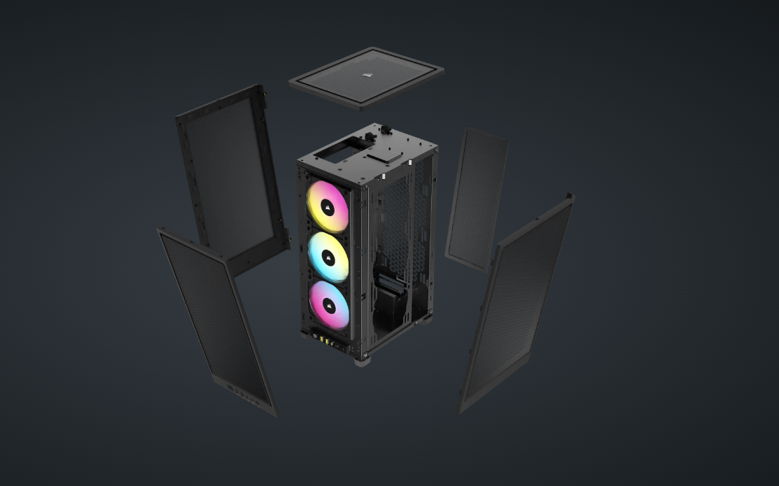 Corsair CR iCUE 2000D AIRFLOW RGB MINI-ITX BK