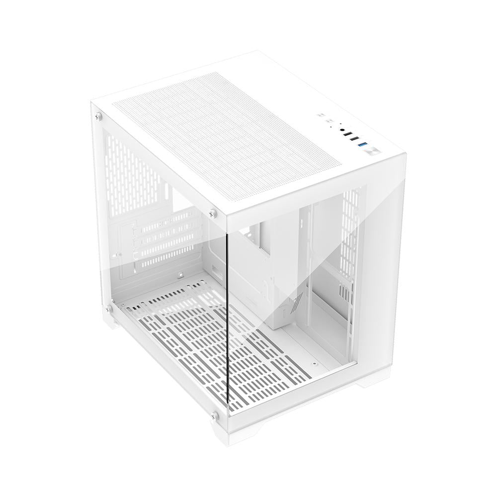 Carcasa 1STPLAYER Gaming MV5 TP WHITE