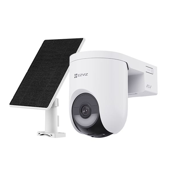 Camera Pt  Ezviz 4MP 4MM cu Panou Solar (camera Pt 4MP 4MM cu Panou Solar HB8 Lite Battery PT+5W Solar Panel Kit)
