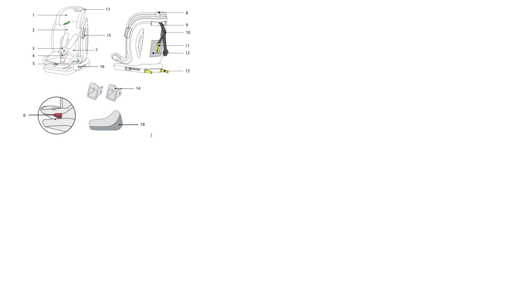 Scaun auto U-Grow,isofix,76-150 cm,gri