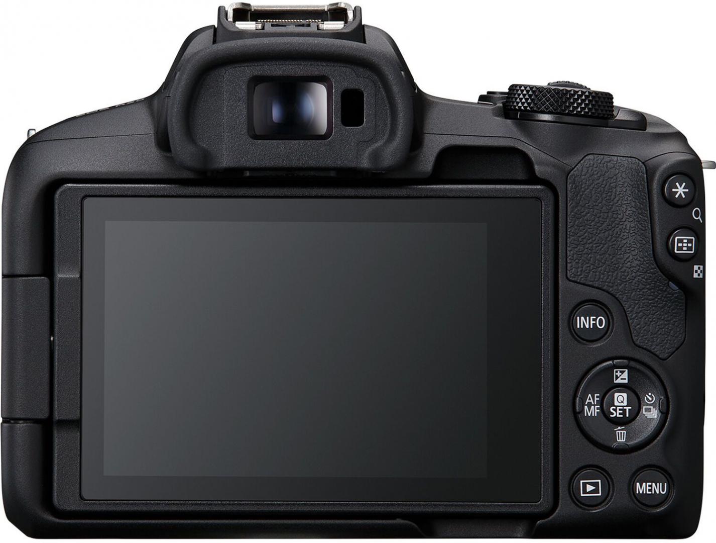 Canon D.cam Eos R50 + RF18-45+RF75-300MM (Aparat foto Canon Eos R50 Black Kit + Obiectiv RF-S 18-45 + RF-S 75-300MM F4-5.6)