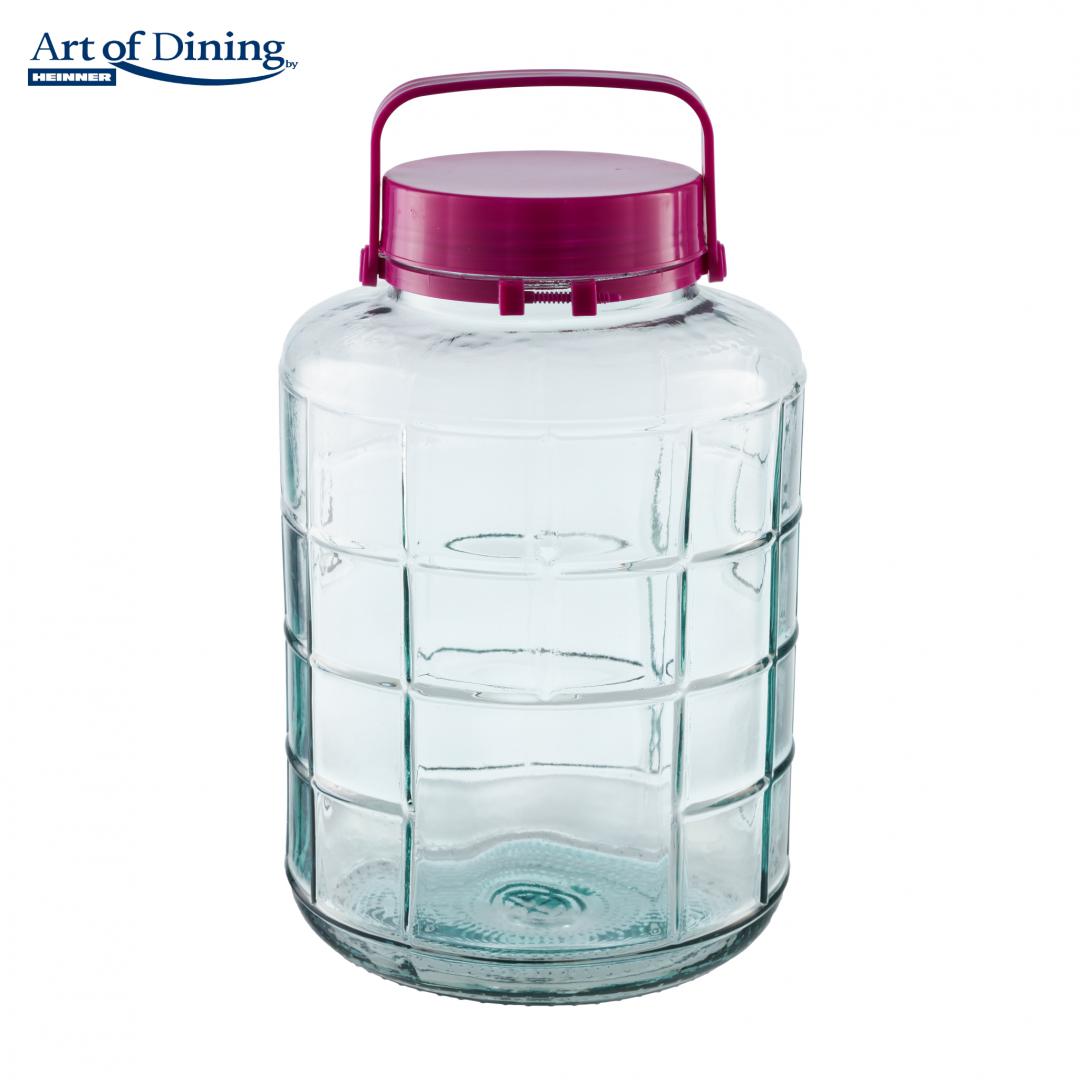 Borcan Sticla cu Capac Plastic 15L (borcan Sticla cu Capac Plastic 15L)