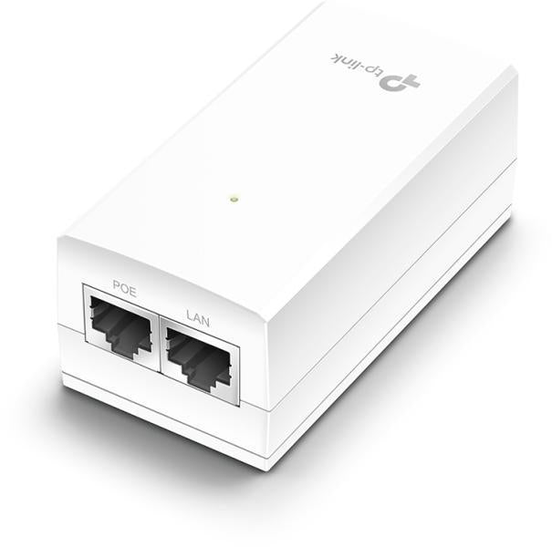 "24V Passive PoE Injector Adapter PORT: 1× Gigabit PoE Port, 1× Gigabit Non-PoE Port SPEC: Data and Power Carried over The Sa