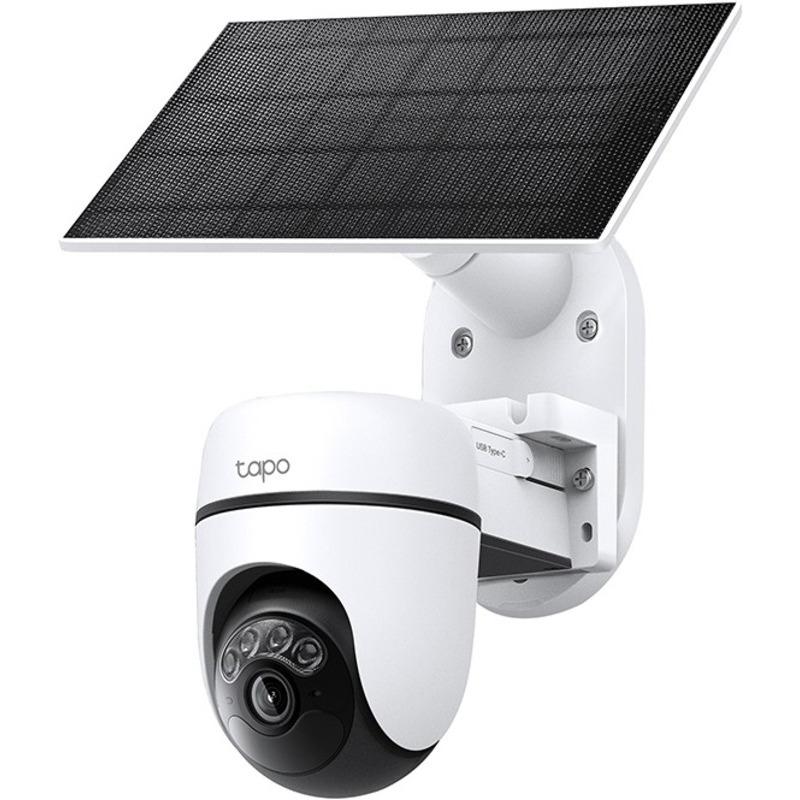 Solar-Powered Pan/Tilt Security Camera Kit SPEC:2K 3MP(2304×1296), 2.4 GHz, 6700mAh rechargeable lithium-ion battery,  Solar panel (5.2V, 2.5W) FEATURE: Pan/Tilt,  Non-Stop Power, Smart Detection and Notifications (motion, people), Color Night Vision, Sou