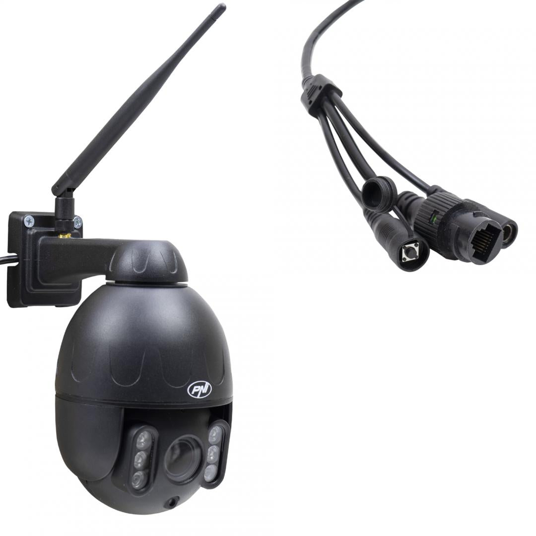 Pni Camera Supraveghere 1080P 2MP IP655B (Camera supraveghere video Pni IP655B 5MP WIFI Ptz 5X Zoom optic H265)
