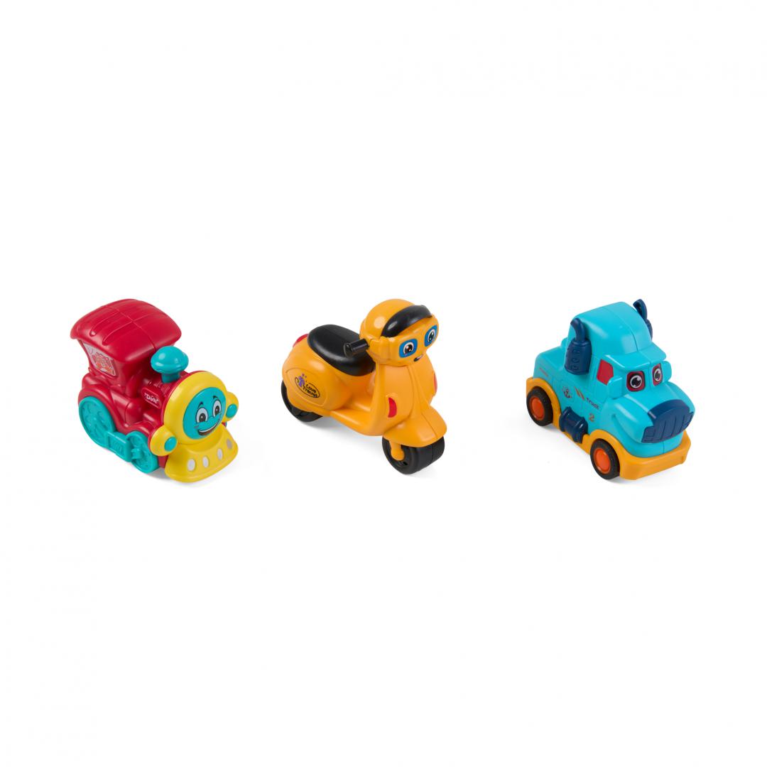 MomKi SET 3 VEHICULE.MASINUTA ALBASTRA