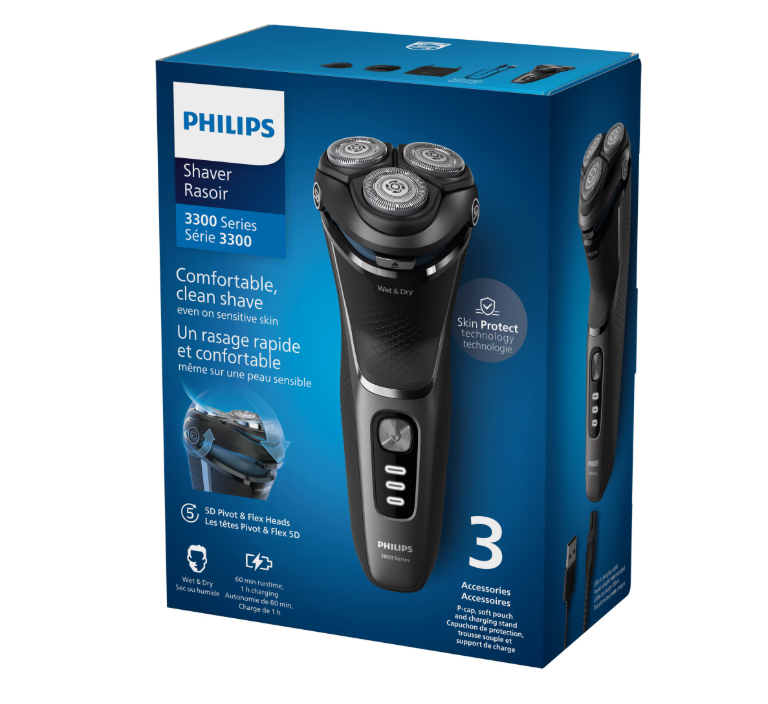 Aparat de ras Philips S3343/13 (Aparat de ras Philips Shaver Seria 3000 S3343/13)