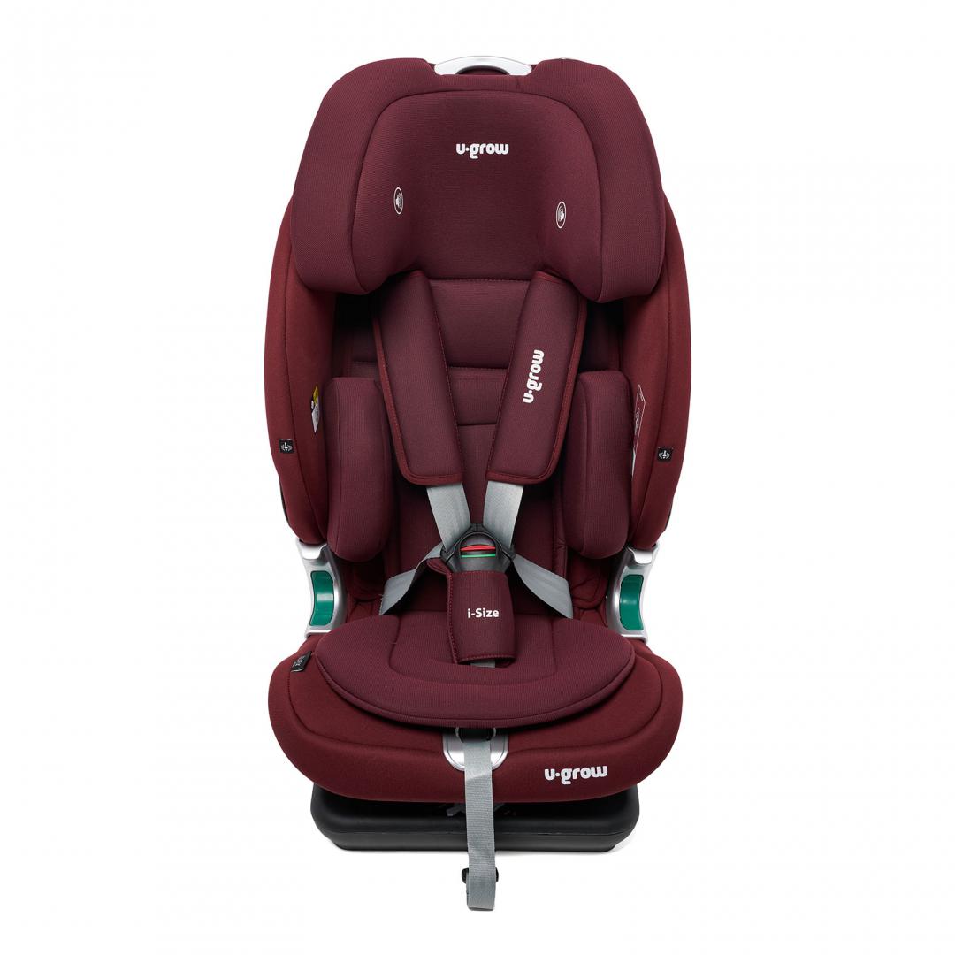 Scaun auto U-Grow,isofix,76-150 cm,rosu