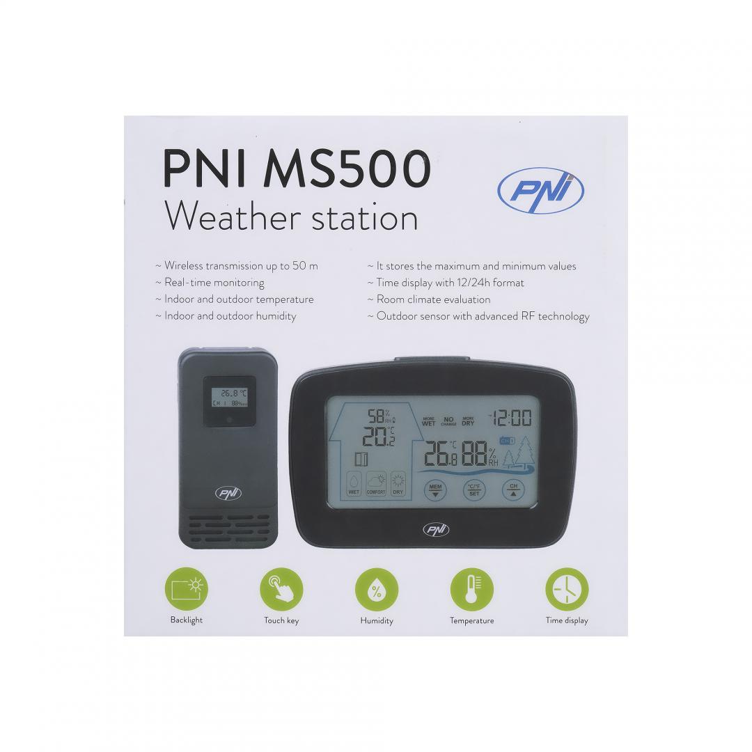 Pni Statie Meteo Senzor Extern (Statie meteo Pni MS500 cu senzor extern fara fir)