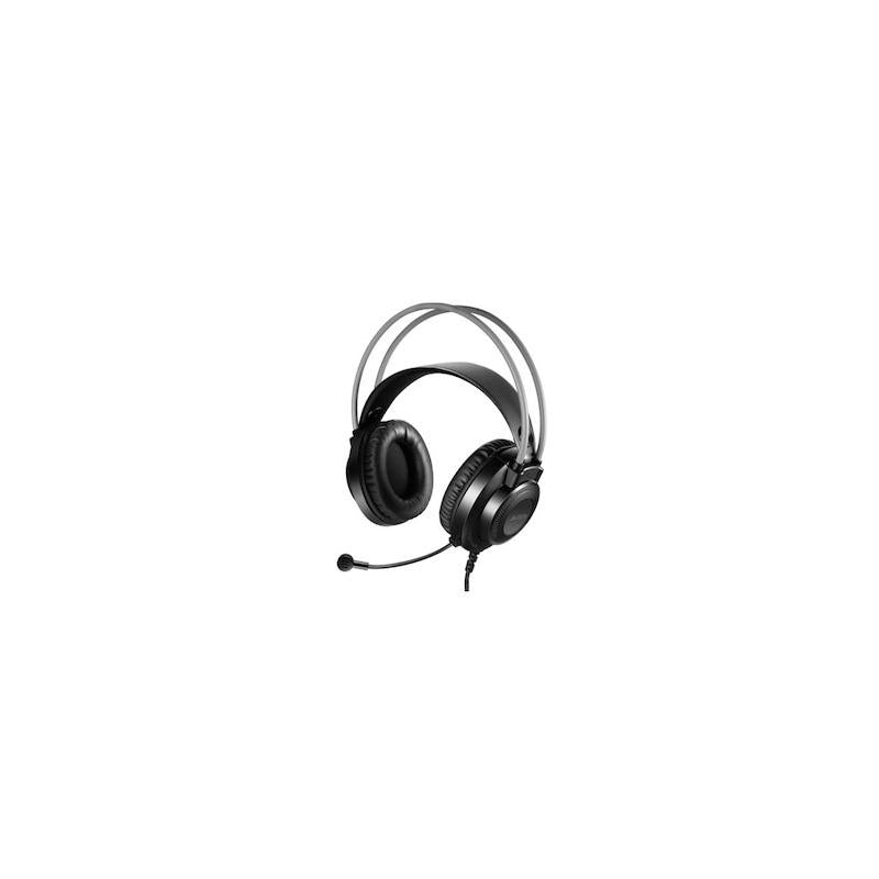 Casti A4tech FH200U-GR, cu fir, negru