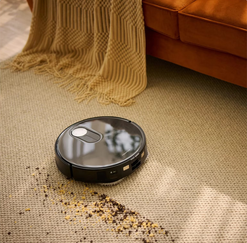 RESIGILAT | Robot de aspirare Roborock Qrevo Slim, aspirator, mop si staie inteligenta de golire automata, 60W Lidar, 11000 PA, 5200mAh, negru - imagine 3 - RESIGILAT