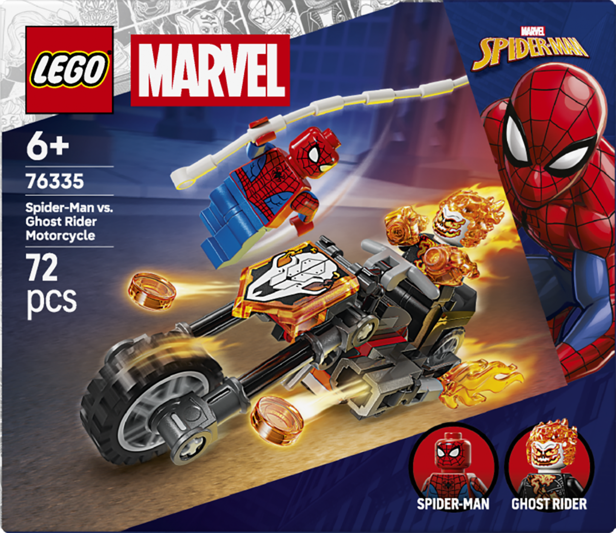 Omul Paianj. Vs Cal. Fantoma LEGO76335 (omul Paianjen Vs Calaretul Fantoma pe Motocicleta LEGO76335)