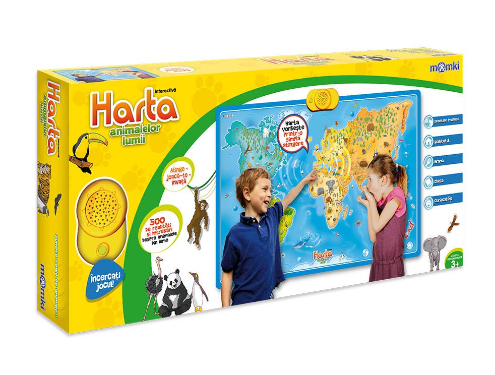 MomKi HARTA INTERACTIVA CU ANIMALE