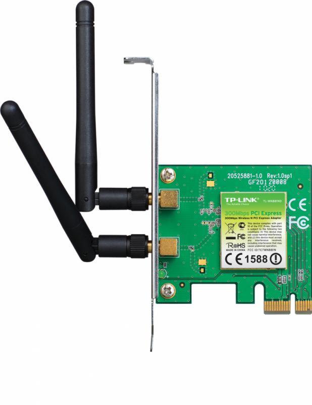 TP-Link TPL ADAPT PCI-E N300 2.4GHZ ANT DET