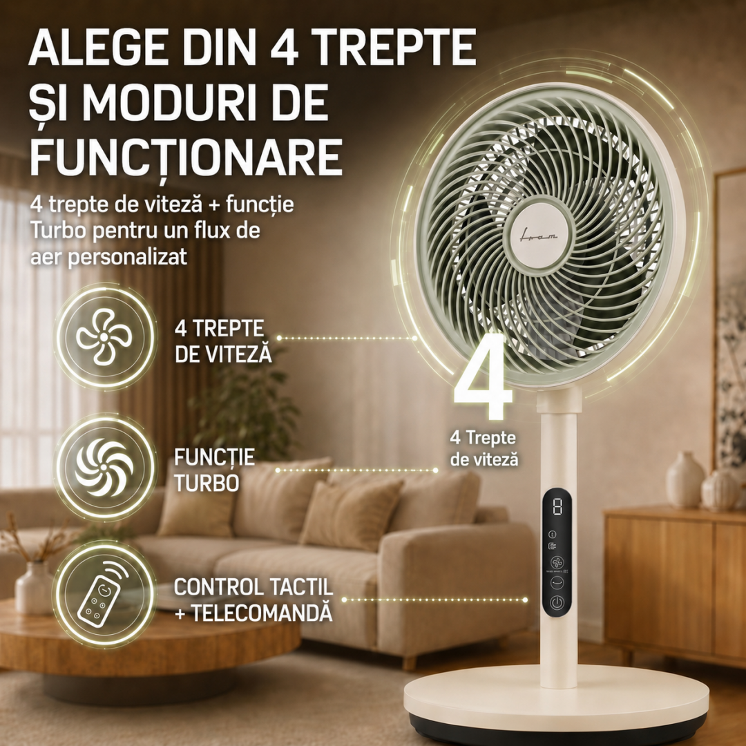Ventilator cu Picior Fram FSF-MAT35BG-GR
