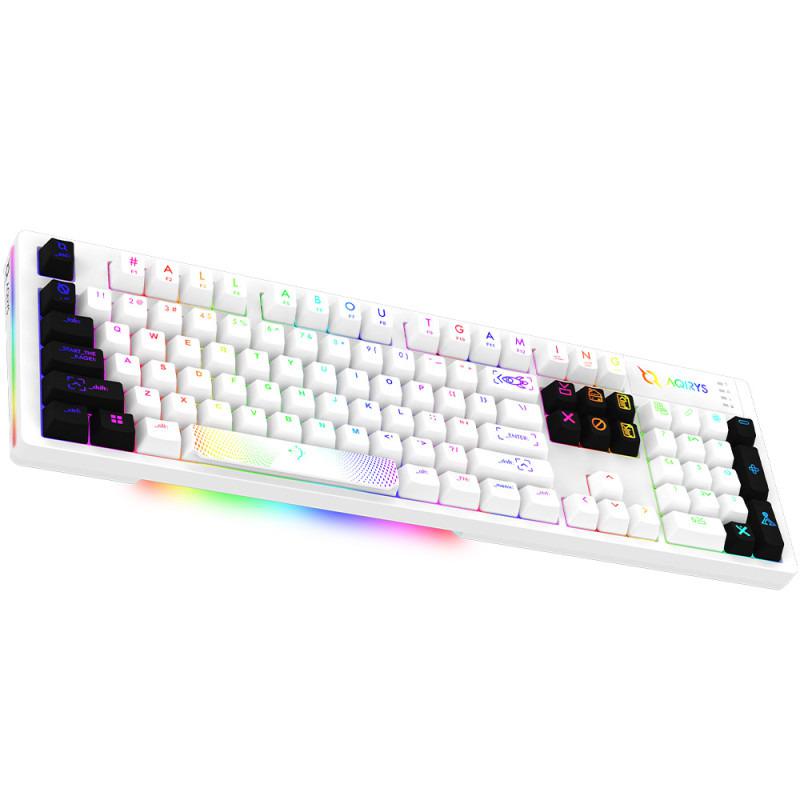 Tastatura mecanica Aqrys Aludra, alb (Tastatura Mecanica Gaming Aqirys Aludra)