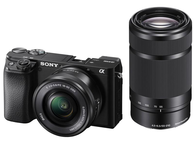 Kit Sony a6100 24MP 55-210MM + 16-55MM