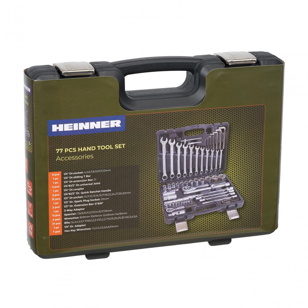 Heinner HR TRUSA 77 PIESE 1/4"&1/2" CR-V