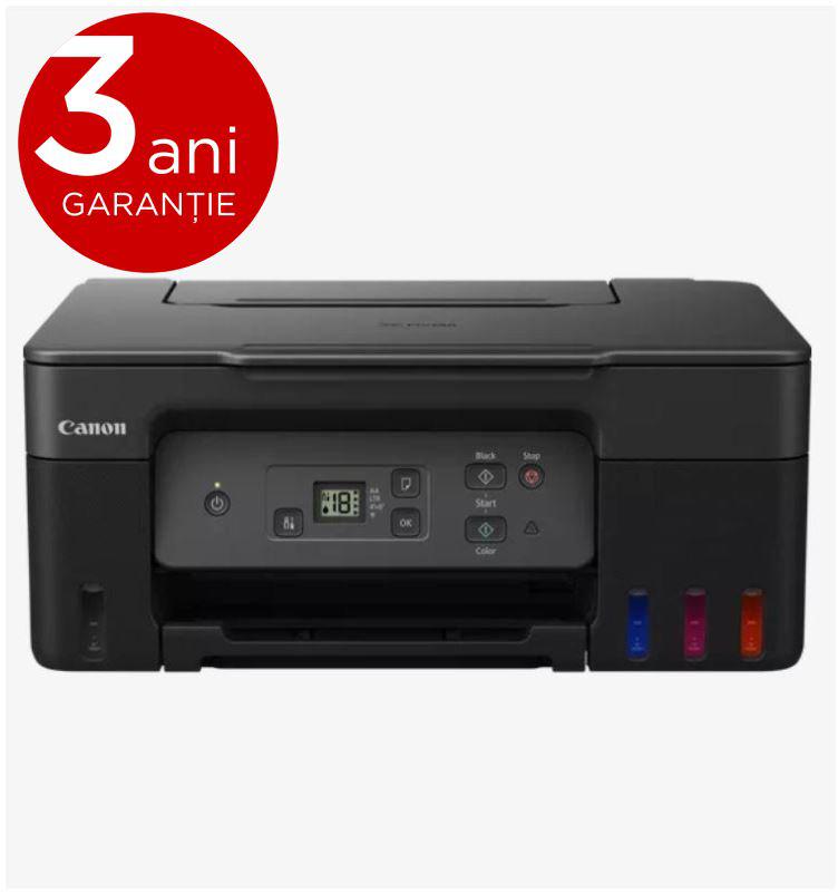"Multifunctional inkjet color CISS Canon PIXMA G2470, dimensiune A4(Printare, Copiere, Scanare), viteza imprimare 11ipm alb-negru, 6ipm color,rezolutie printare 4800x1200 dpi, imprimare fara margini, alimentarehartie 100 coli, scanner CIS rezolutie 600x12