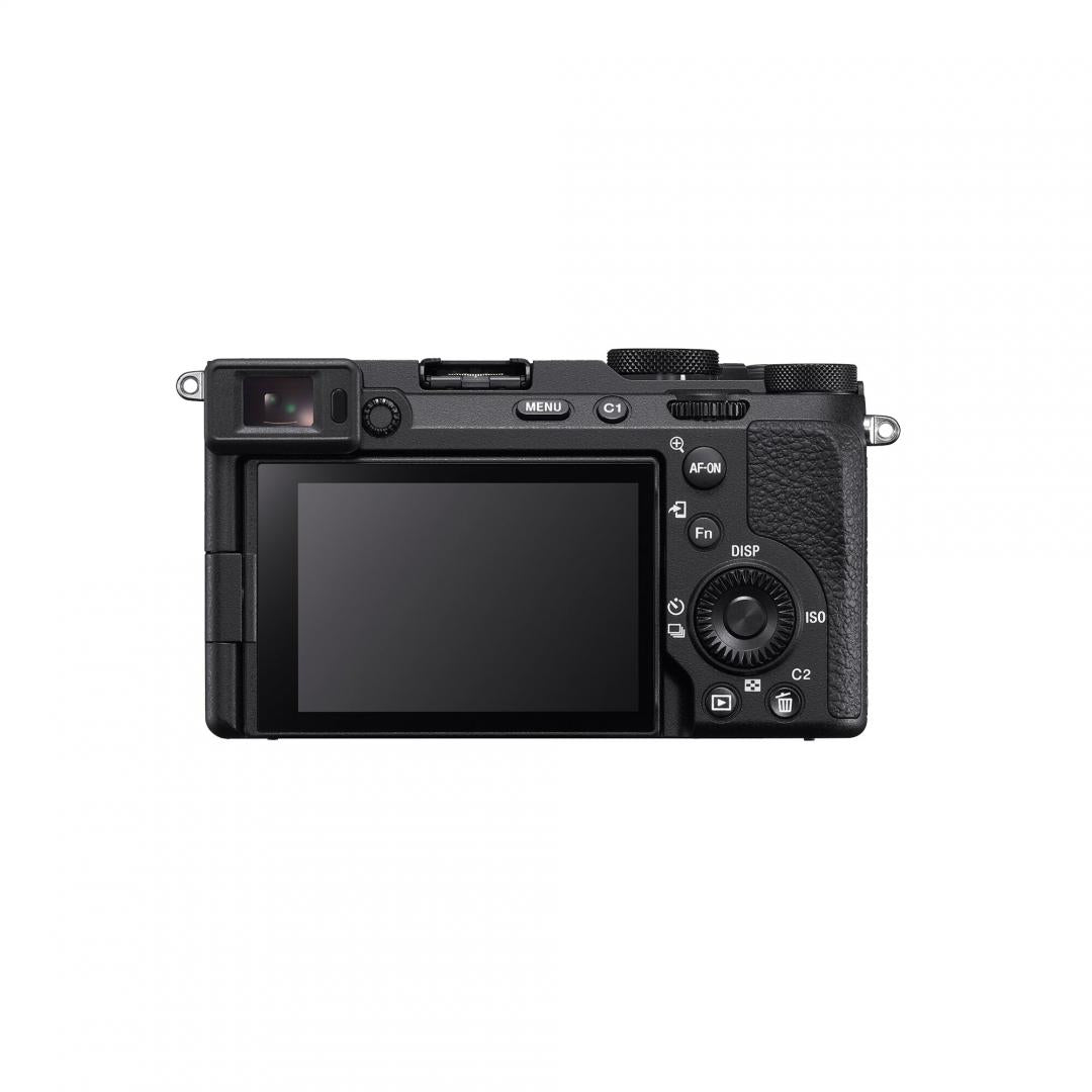 Body Aparat foto SONY Alphat 7C II Mirrorless, 33 MP, ISO 100-51.200 (Extins: 50-204.800), 1/8000s, 4K @59.94, SD/x1 Micro-HDMI/x1 USB-C, Rafala 10 cps, WiFi/Bluetooth, Senzor CMOS Exmor, Montura Sony FE, Negru