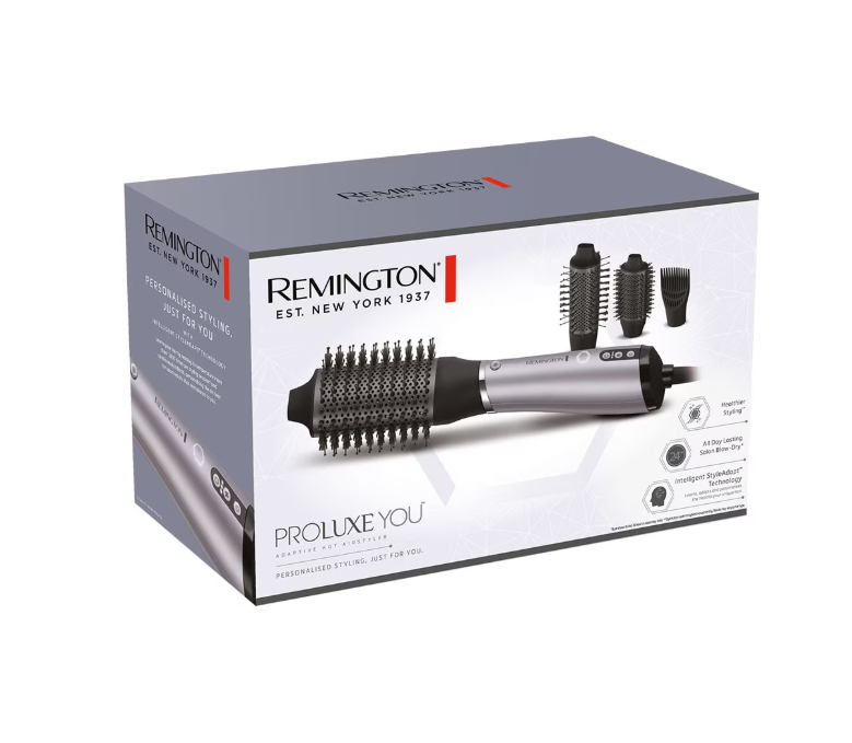 Perie cu Aer Cald Remington AS9880 (Perie adaptiva cu aer cald Remington Proluxe You AS9880)
